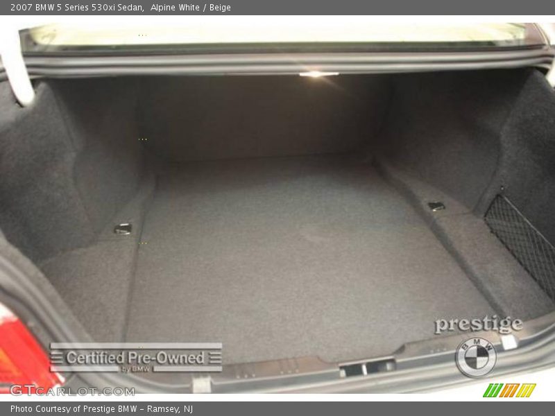 Alpine White / Beige 2007 BMW 5 Series 530xi Sedan
