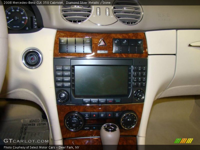 Diamond Silver Metallic / Stone 2008 Mercedes-Benz CLK 350 Cabriolet