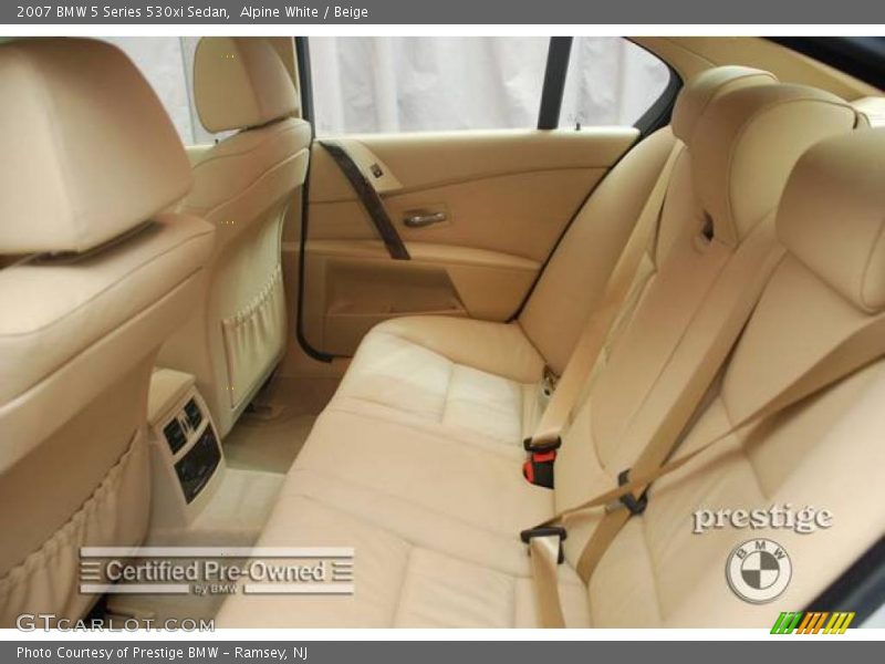 Alpine White / Beige 2007 BMW 5 Series 530xi Sedan