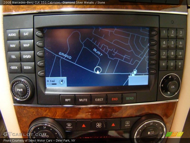 Diamond Silver Metallic / Stone 2008 Mercedes-Benz CLK 350 Cabriolet