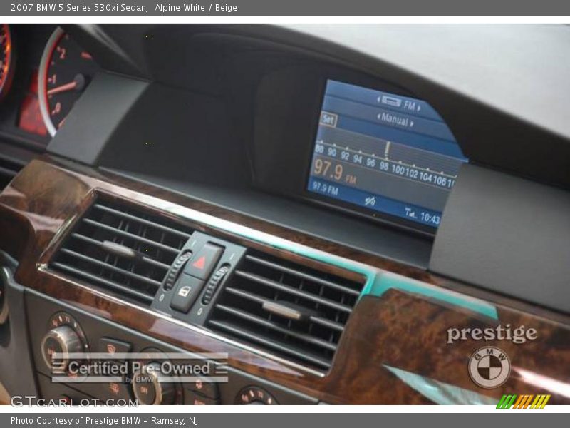 Alpine White / Beige 2007 BMW 5 Series 530xi Sedan