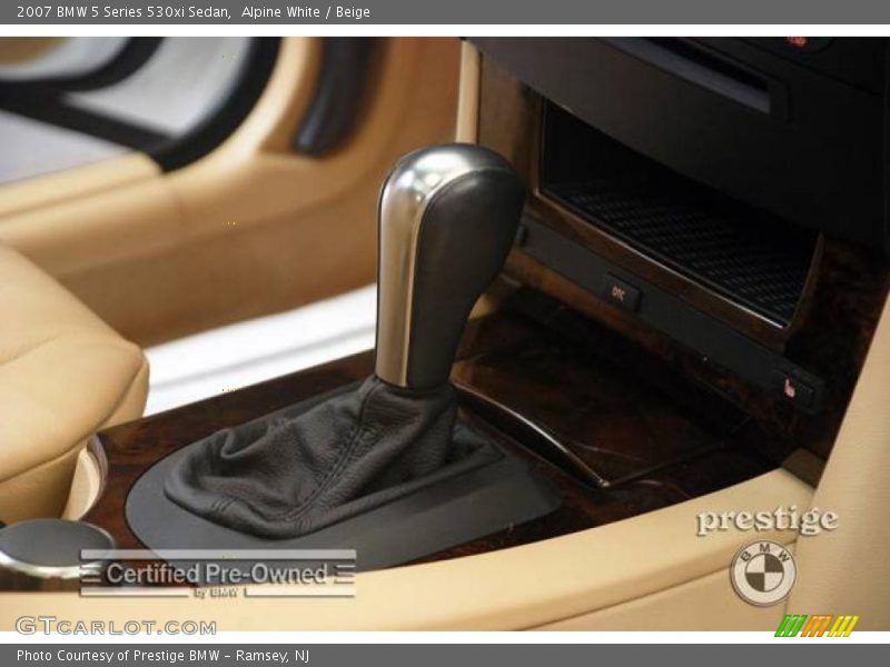 Alpine White / Beige 2007 BMW 5 Series 530xi Sedan