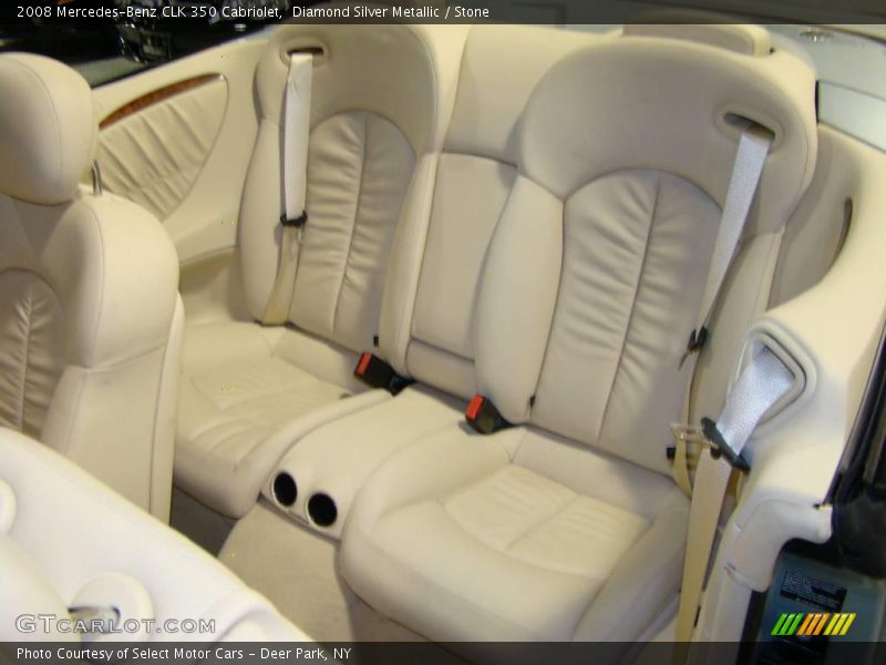 Diamond Silver Metallic / Stone 2008 Mercedes-Benz CLK 350 Cabriolet