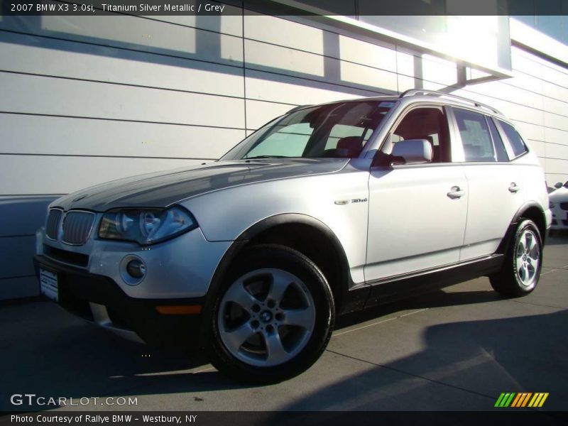 Titanium Silver Metallic / Grey 2007 BMW X3 3.0si