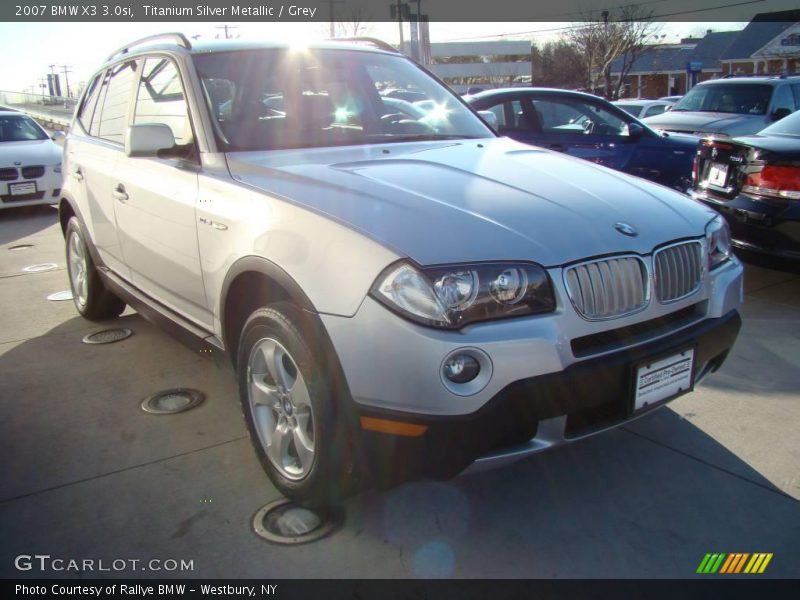 Titanium Silver Metallic / Grey 2007 BMW X3 3.0si