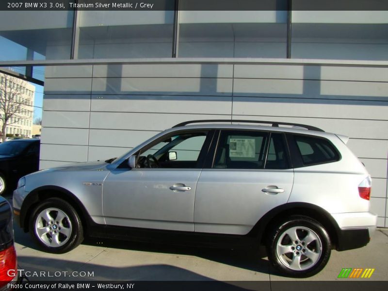 Titanium Silver Metallic / Grey 2007 BMW X3 3.0si