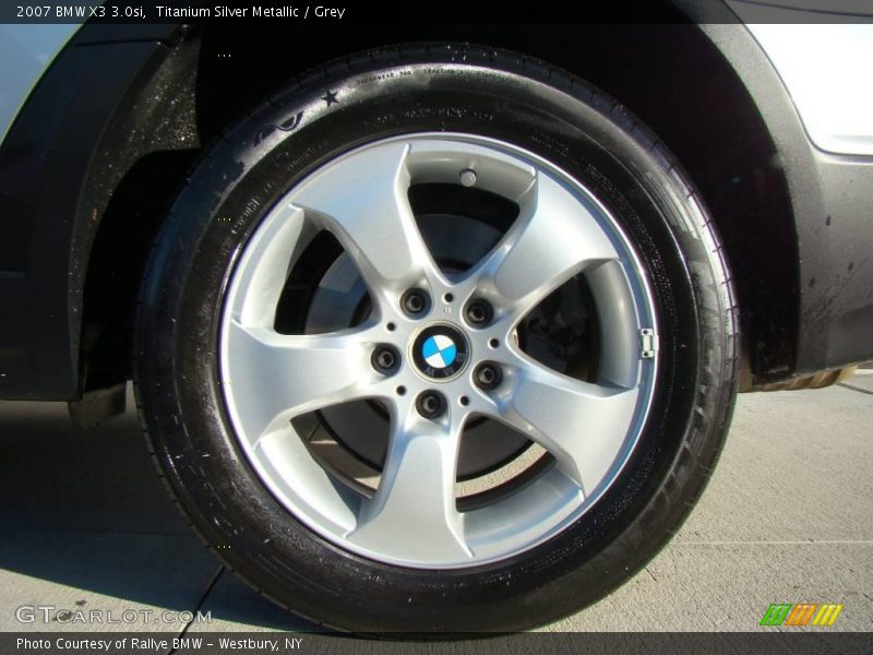 Titanium Silver Metallic / Grey 2007 BMW X3 3.0si