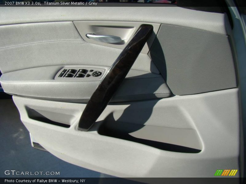 Titanium Silver Metallic / Grey 2007 BMW X3 3.0si