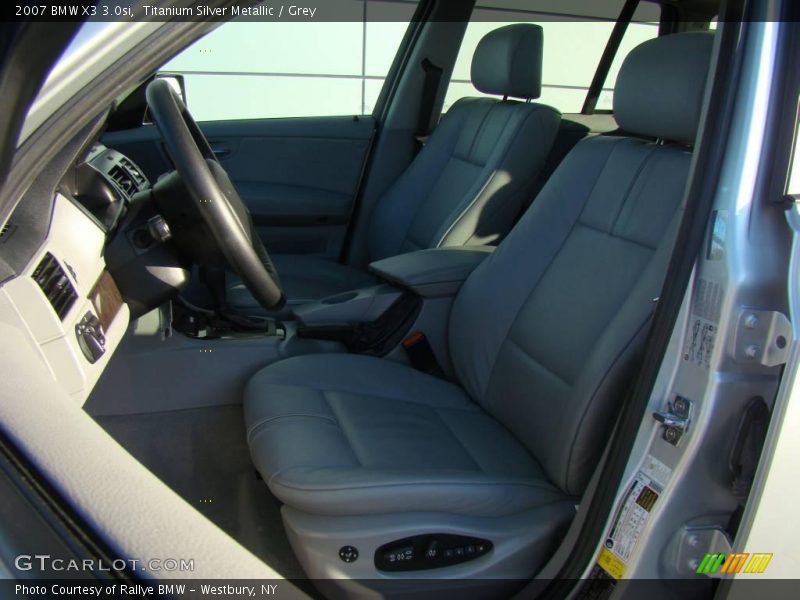 Titanium Silver Metallic / Grey 2007 BMW X3 3.0si