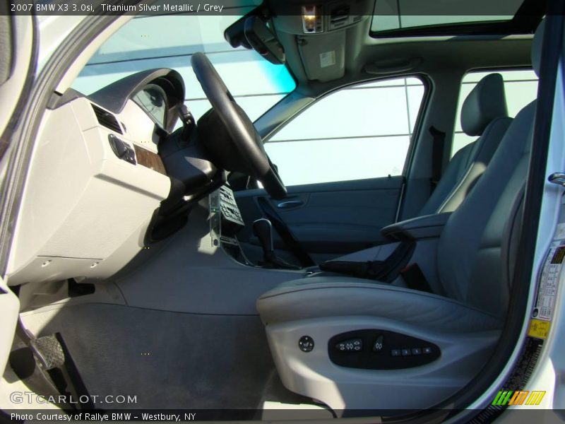 Titanium Silver Metallic / Grey 2007 BMW X3 3.0si