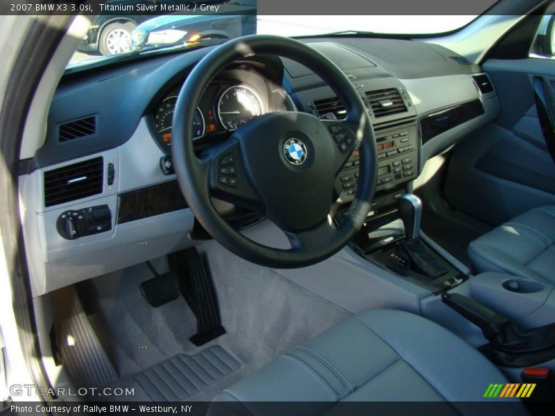 Titanium Silver Metallic / Grey 2007 BMW X3 3.0si