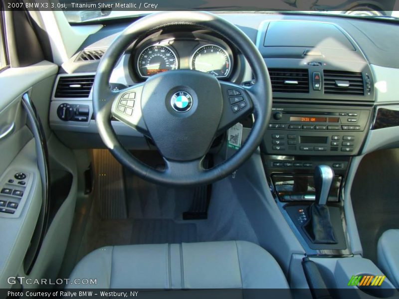 Titanium Silver Metallic / Grey 2007 BMW X3 3.0si