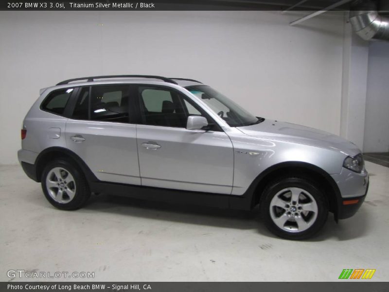 Titanium Silver Metallic / Black 2007 BMW X3 3.0si