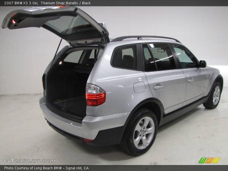 Titanium Silver Metallic / Black 2007 BMW X3 3.0si