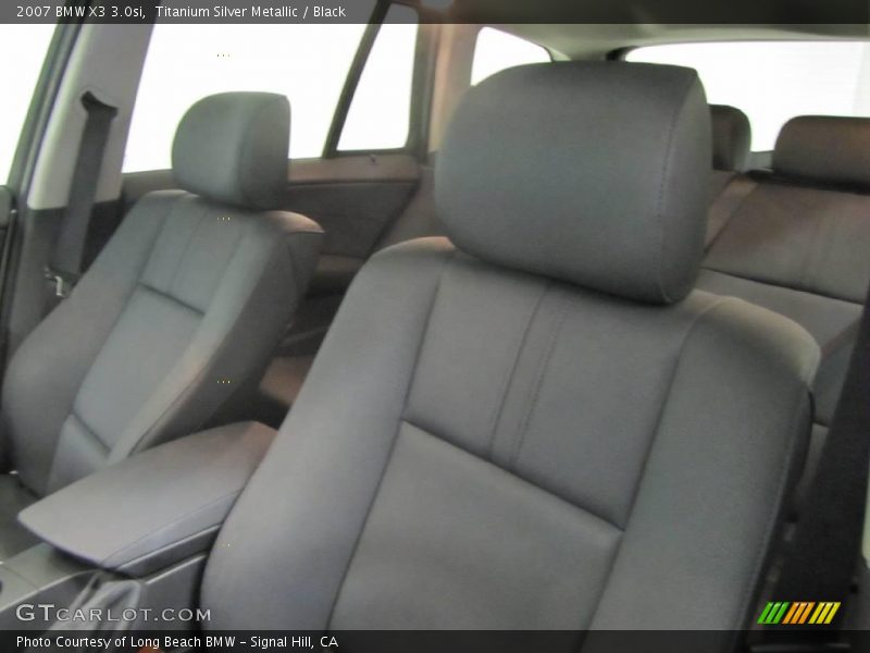 Titanium Silver Metallic / Black 2007 BMW X3 3.0si