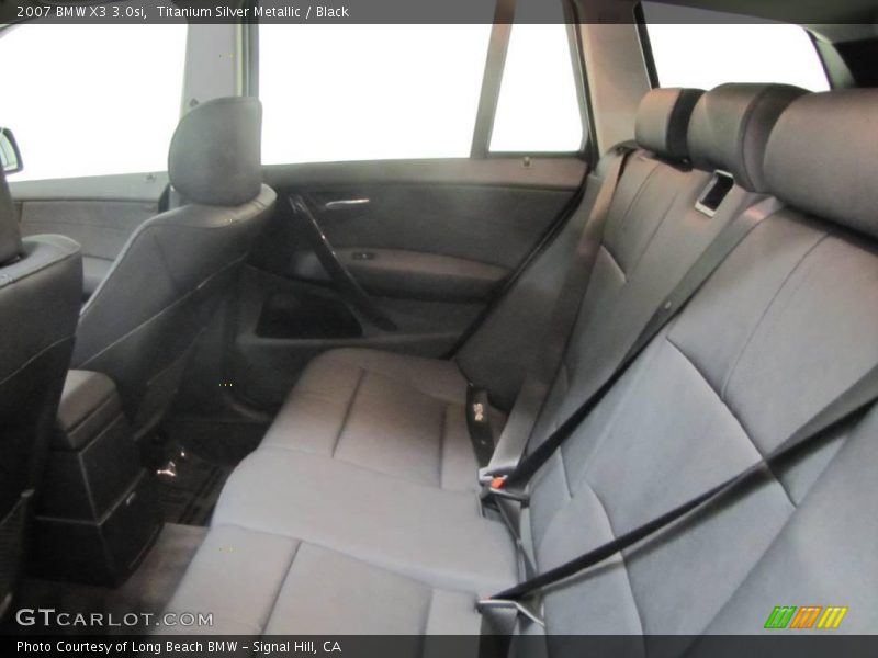 Titanium Silver Metallic / Black 2007 BMW X3 3.0si