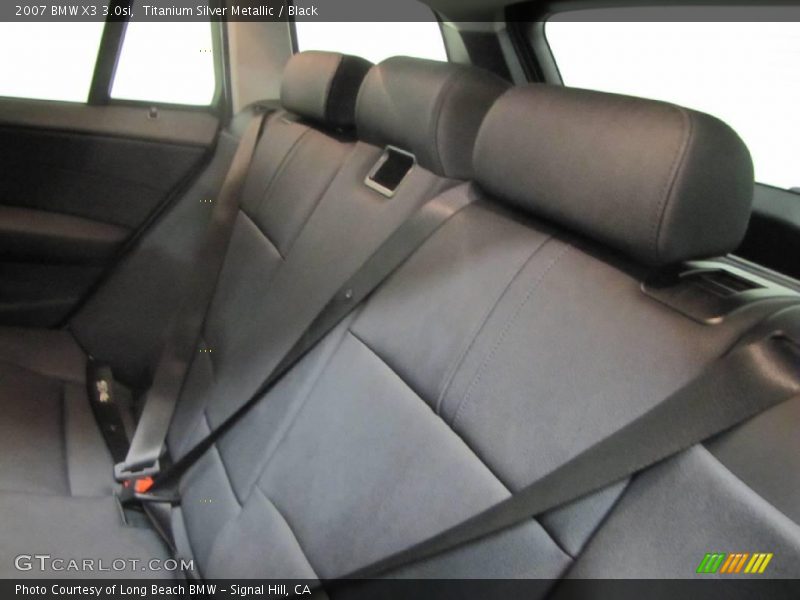 Titanium Silver Metallic / Black 2007 BMW X3 3.0si