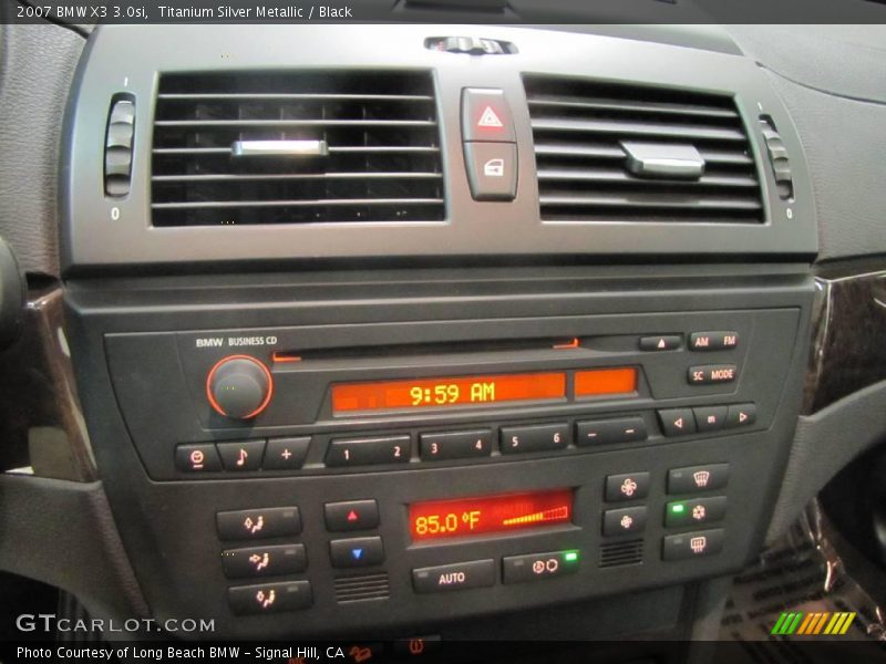 Titanium Silver Metallic / Black 2007 BMW X3 3.0si