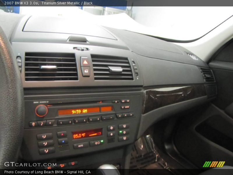 Titanium Silver Metallic / Black 2007 BMW X3 3.0si