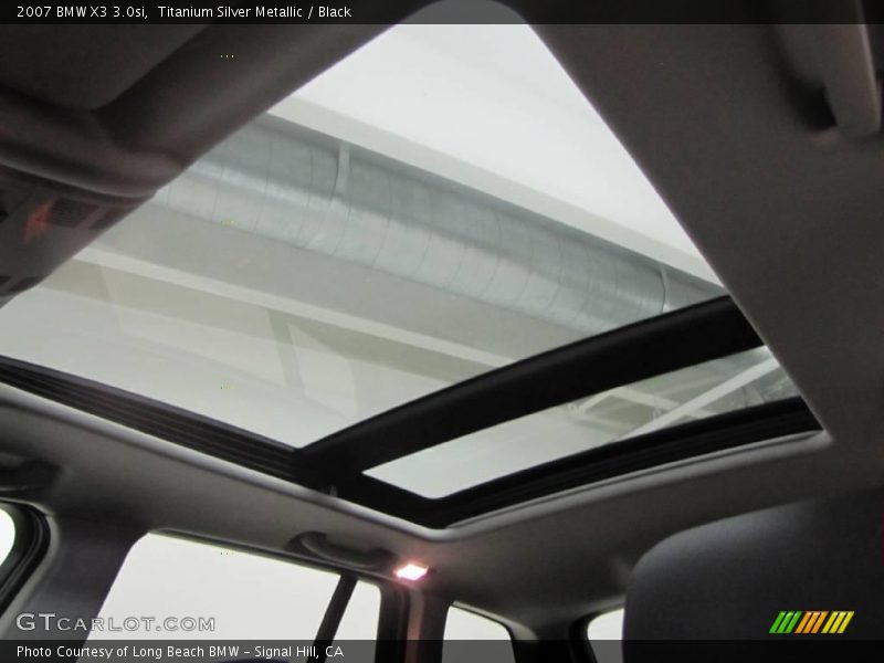 Titanium Silver Metallic / Black 2007 BMW X3 3.0si