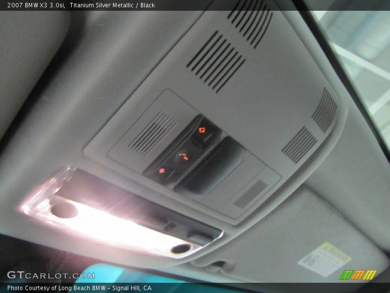 Titanium Silver Metallic / Black 2007 BMW X3 3.0si