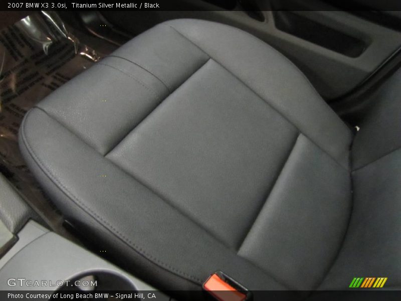 Titanium Silver Metallic / Black 2007 BMW X3 3.0si