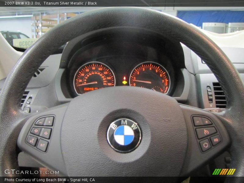 Titanium Silver Metallic / Black 2007 BMW X3 3.0si