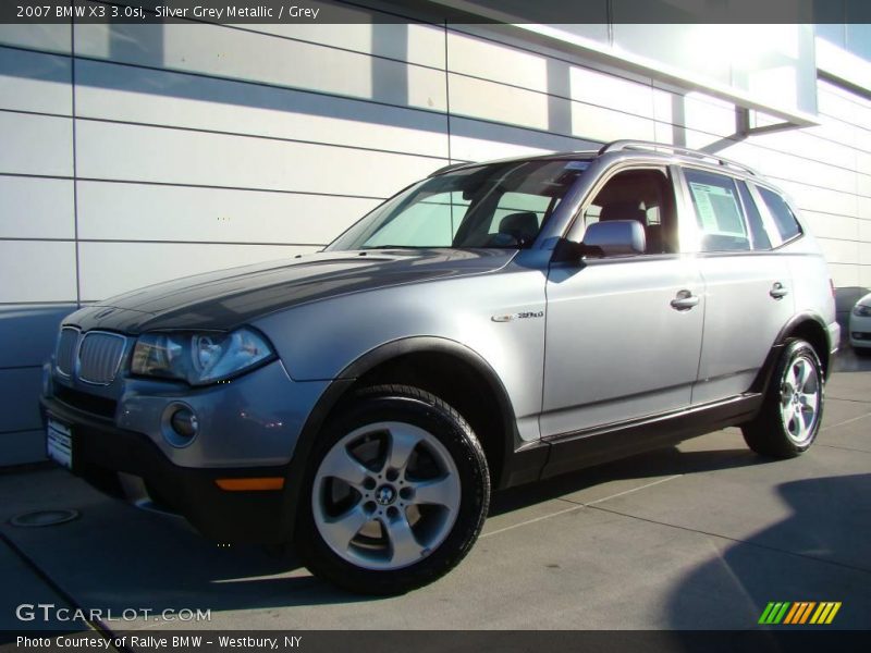 Silver Grey Metallic / Grey 2007 BMW X3 3.0si