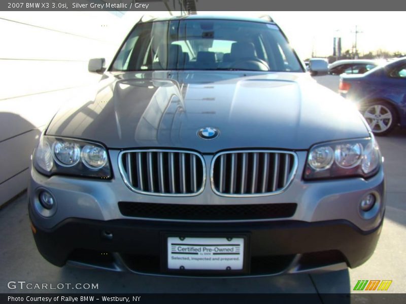 Silver Grey Metallic / Grey 2007 BMW X3 3.0si