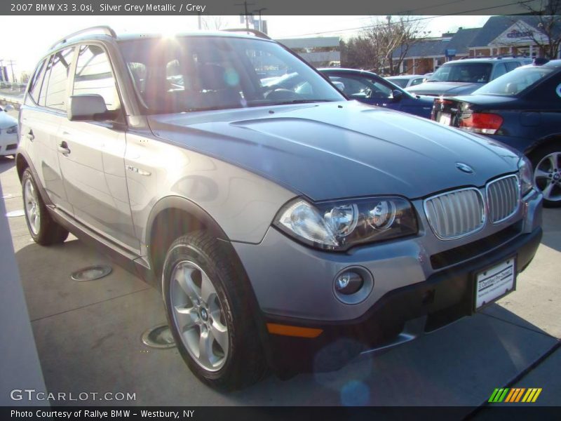 Silver Grey Metallic / Grey 2007 BMW X3 3.0si