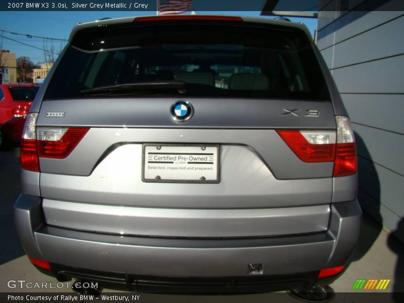 Silver Grey Metallic / Grey 2007 BMW X3 3.0si
