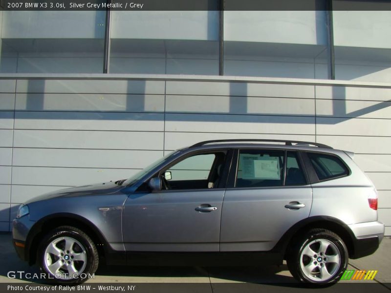 Silver Grey Metallic / Grey 2007 BMW X3 3.0si