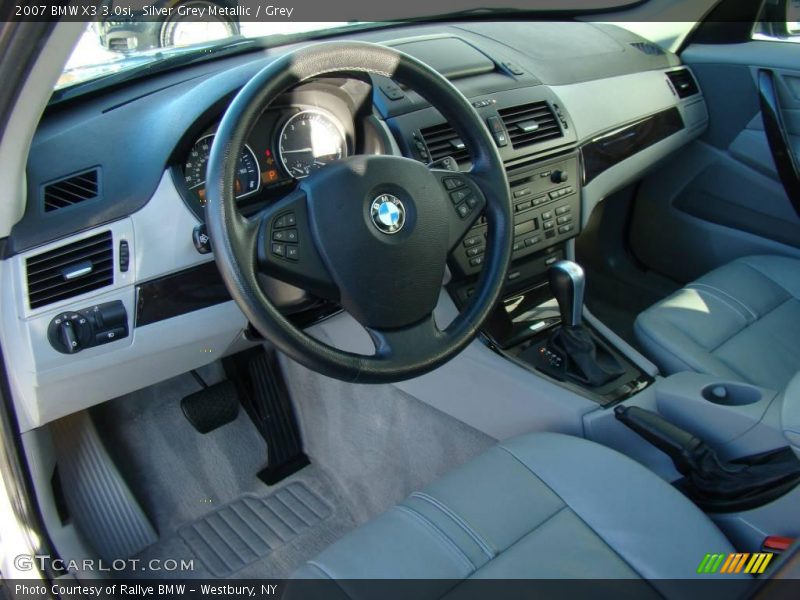 Silver Grey Metallic / Grey 2007 BMW X3 3.0si