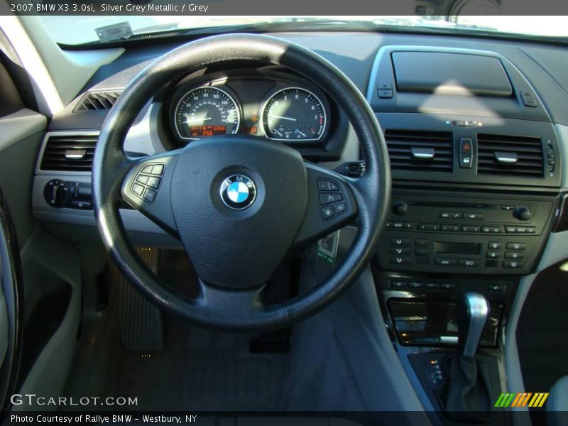Silver Grey Metallic / Grey 2007 BMW X3 3.0si