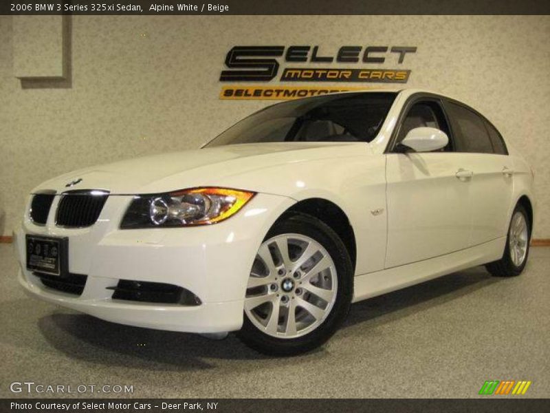 Alpine White / Beige 2006 BMW 3 Series 325xi Sedan