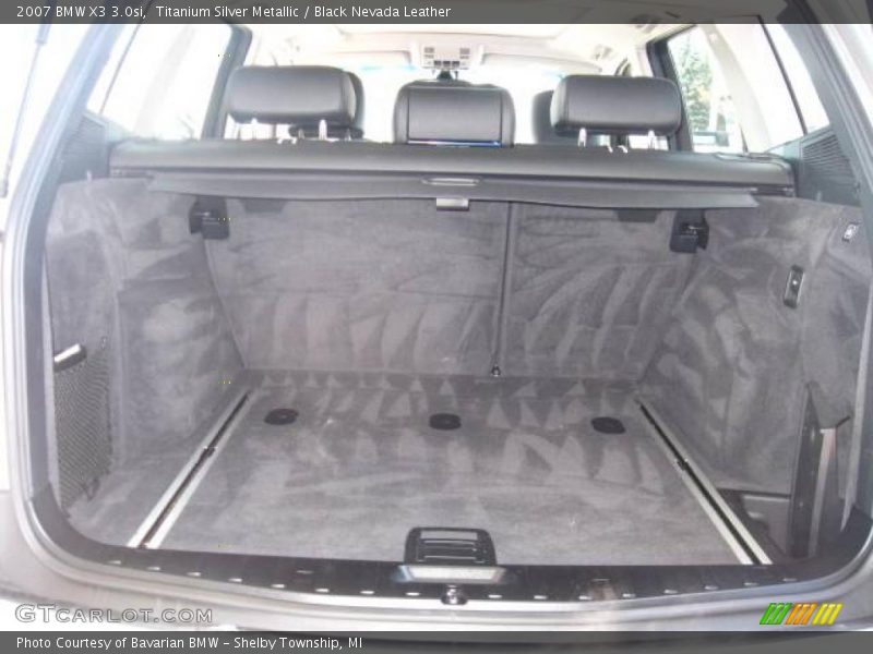 Titanium Silver Metallic / Black Nevada Leather 2007 BMW X3 3.0si