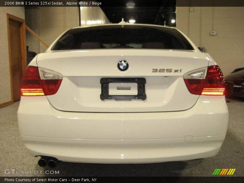 Alpine White / Beige 2006 BMW 3 Series 325xi Sedan