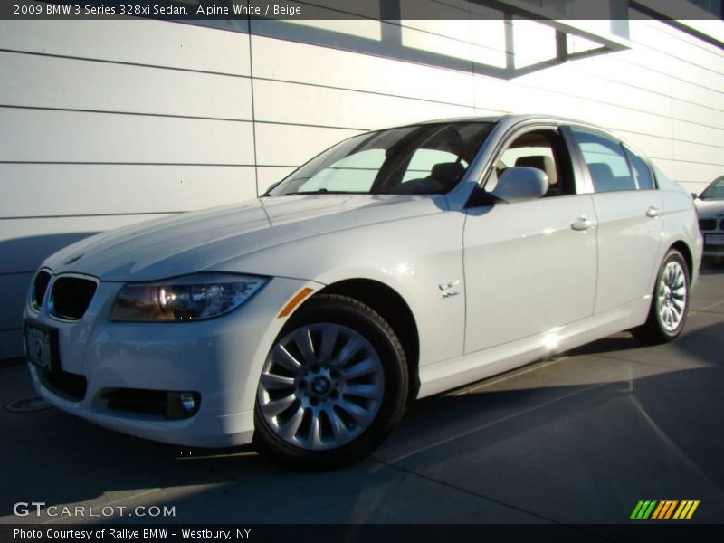 Alpine White / Beige 2009 BMW 3 Series 328xi Sedan
