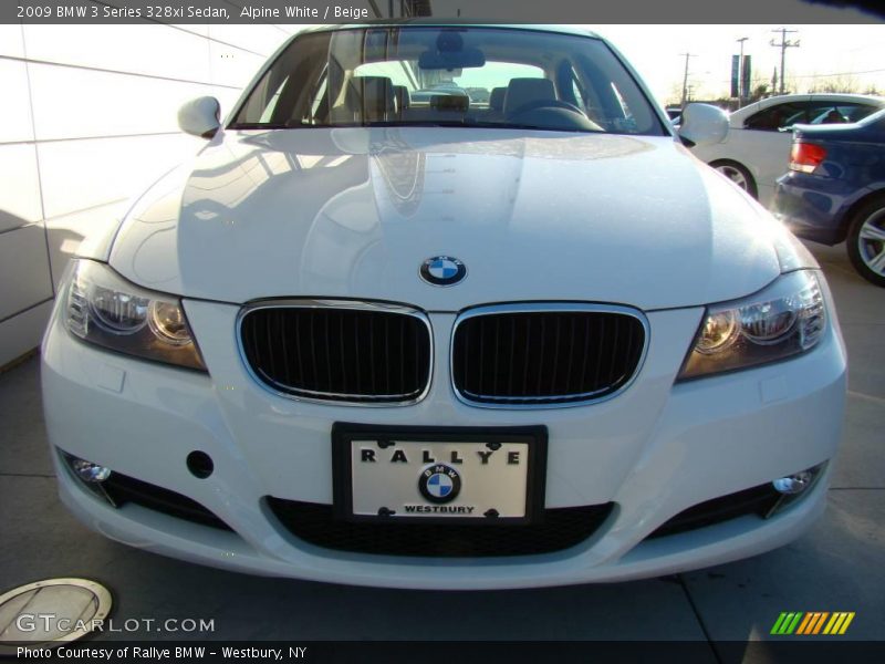 Alpine White / Beige 2009 BMW 3 Series 328xi Sedan