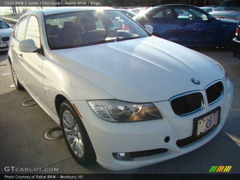 Alpine White / Beige 2009 BMW 3 Series 328xi Sedan