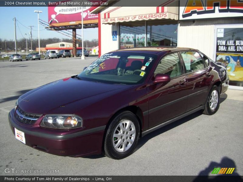 Berry Red Metallic / Medium Gray 2004 Chevrolet Impala