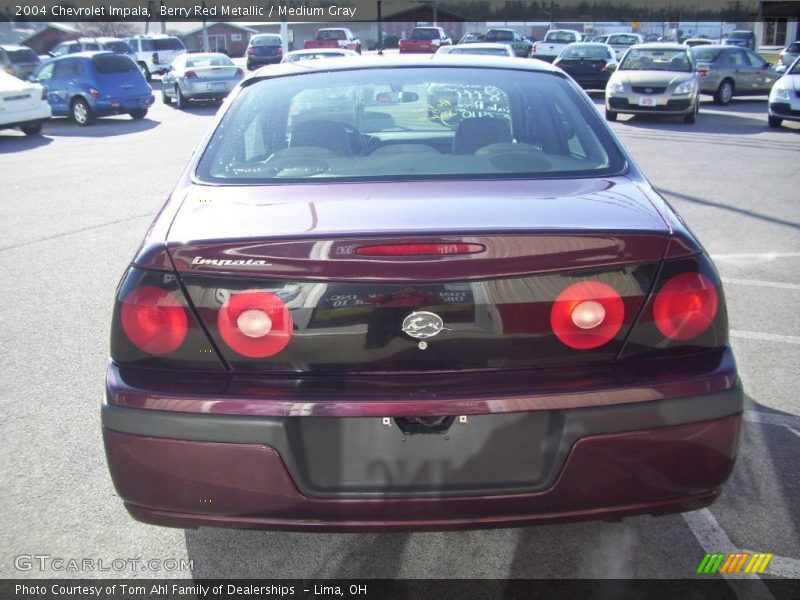 Berry Red Metallic / Medium Gray 2004 Chevrolet Impala