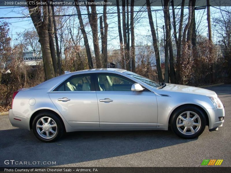 Radiant Silver / Light Titanium/Ebony 2009 Cadillac CTS Sedan