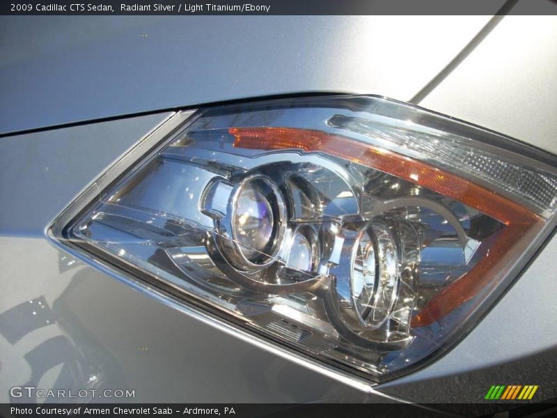 Radiant Silver / Light Titanium/Ebony 2009 Cadillac CTS Sedan