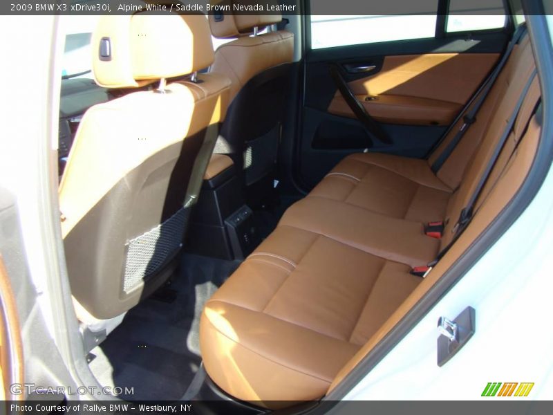 Alpine White / Saddle Brown Nevada Leather 2009 BMW X3 xDrive30i