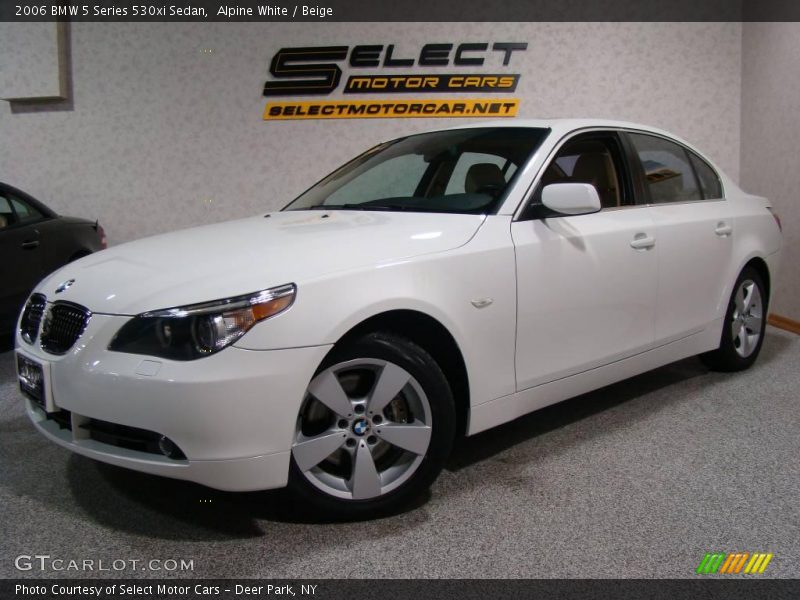 Alpine White / Beige 2006 BMW 5 Series 530xi Sedan