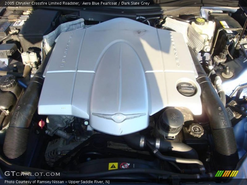 Aero Blue Pearlcoat / Dark Slate Grey 2005 Chrysler Crossfire Limited Roadster
