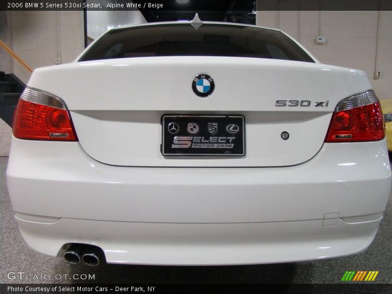 Alpine White / Beige 2006 BMW 5 Series 530xi Sedan