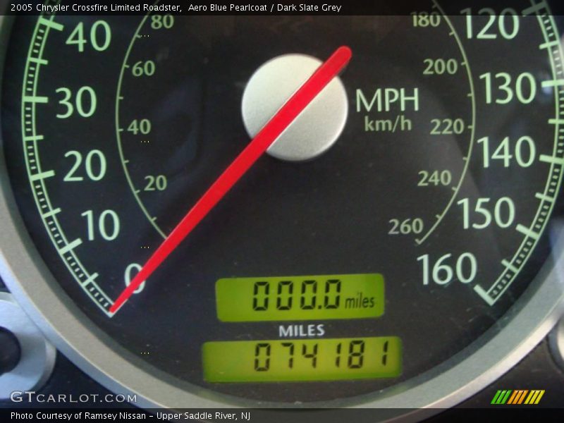 Aero Blue Pearlcoat / Dark Slate Grey 2005 Chrysler Crossfire Limited Roadster