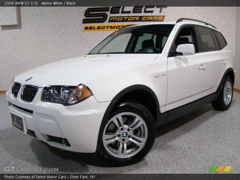 Alpine White / Black 2006 BMW X3 3.0i